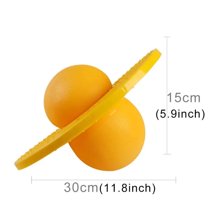 Bouncing Ball Explosion-proof Balance Outdoor Inflatable Exercise Jumping Balls Toys(Yellow)