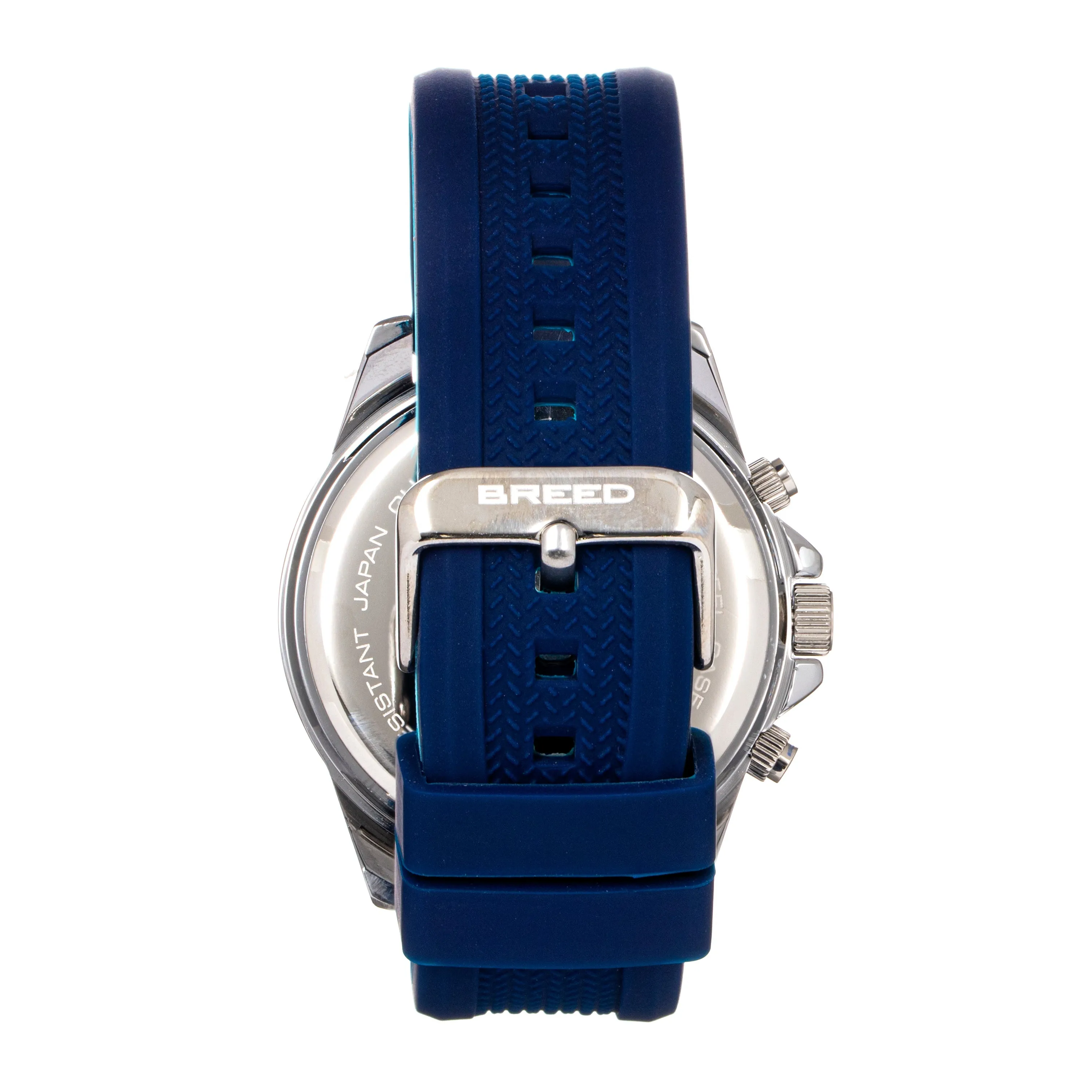 Breed Tempo Chronograph Strap Watch - Navy