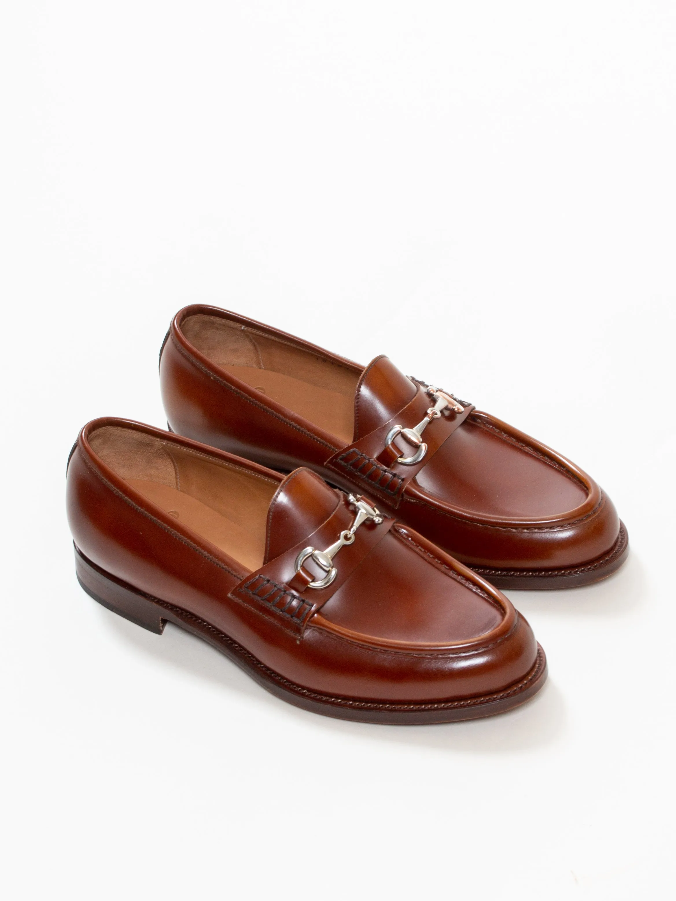 Bright Shoemakers, Horsebit Loafer, Caramel High Shine