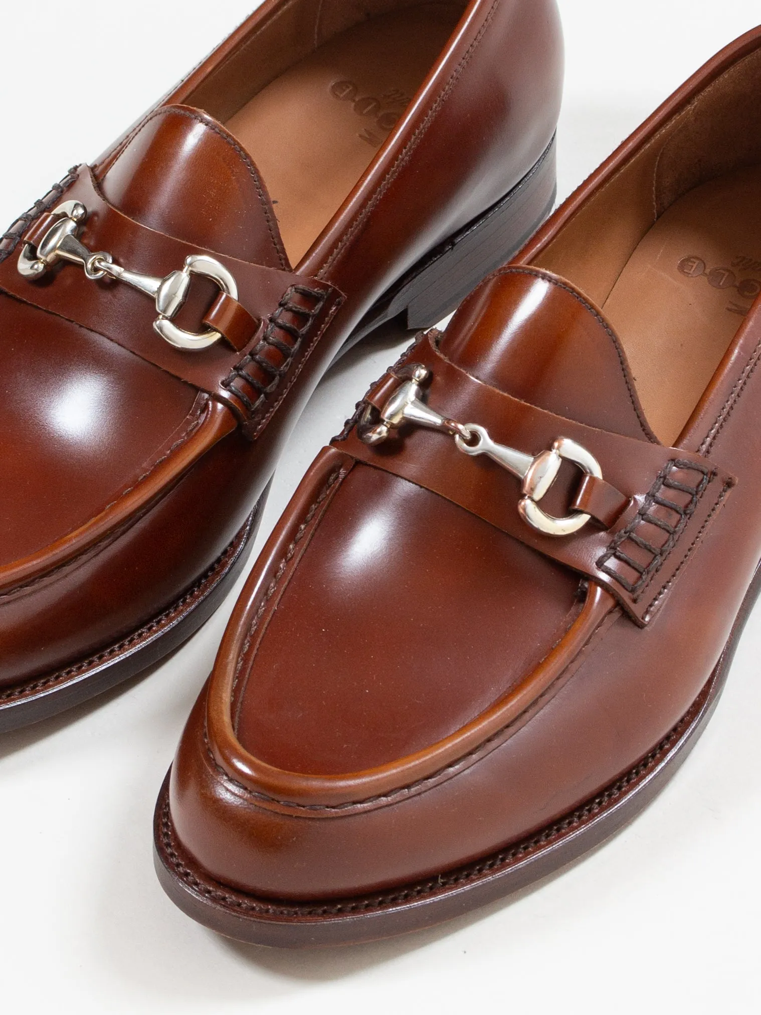 Bright Shoemakers, Horsebit Loafer, Caramel High Shine