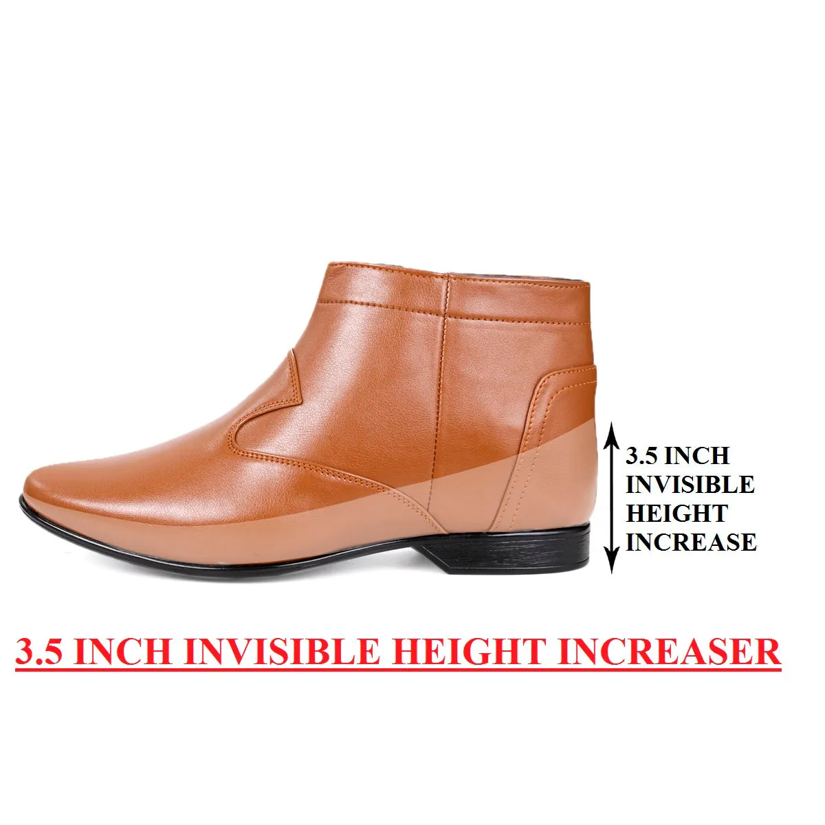 BXXY 9 cm (3.5 Inch) Height Increasing Formal and Office Wear Boots