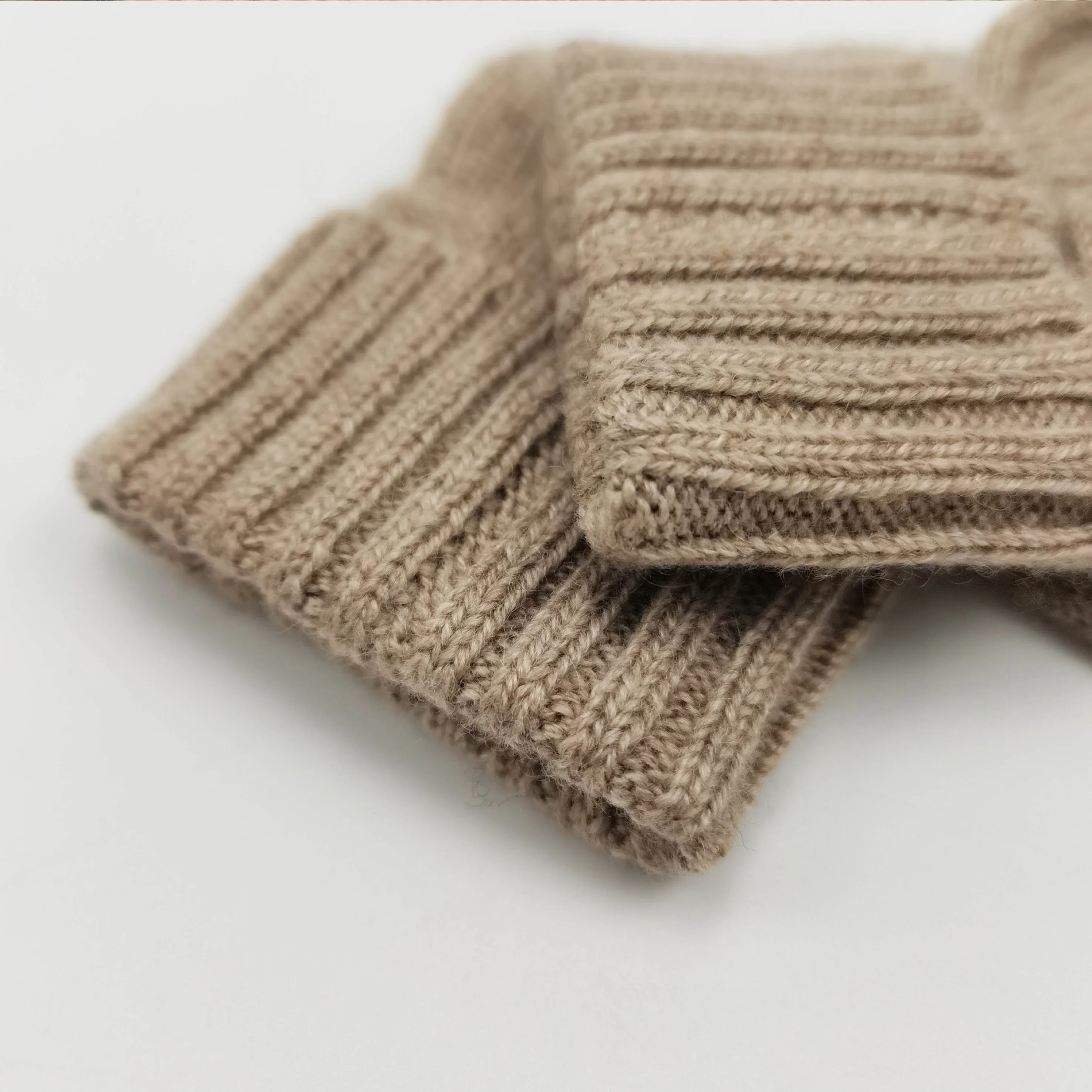 Cashmere Fine Knit Booties Oatmeal