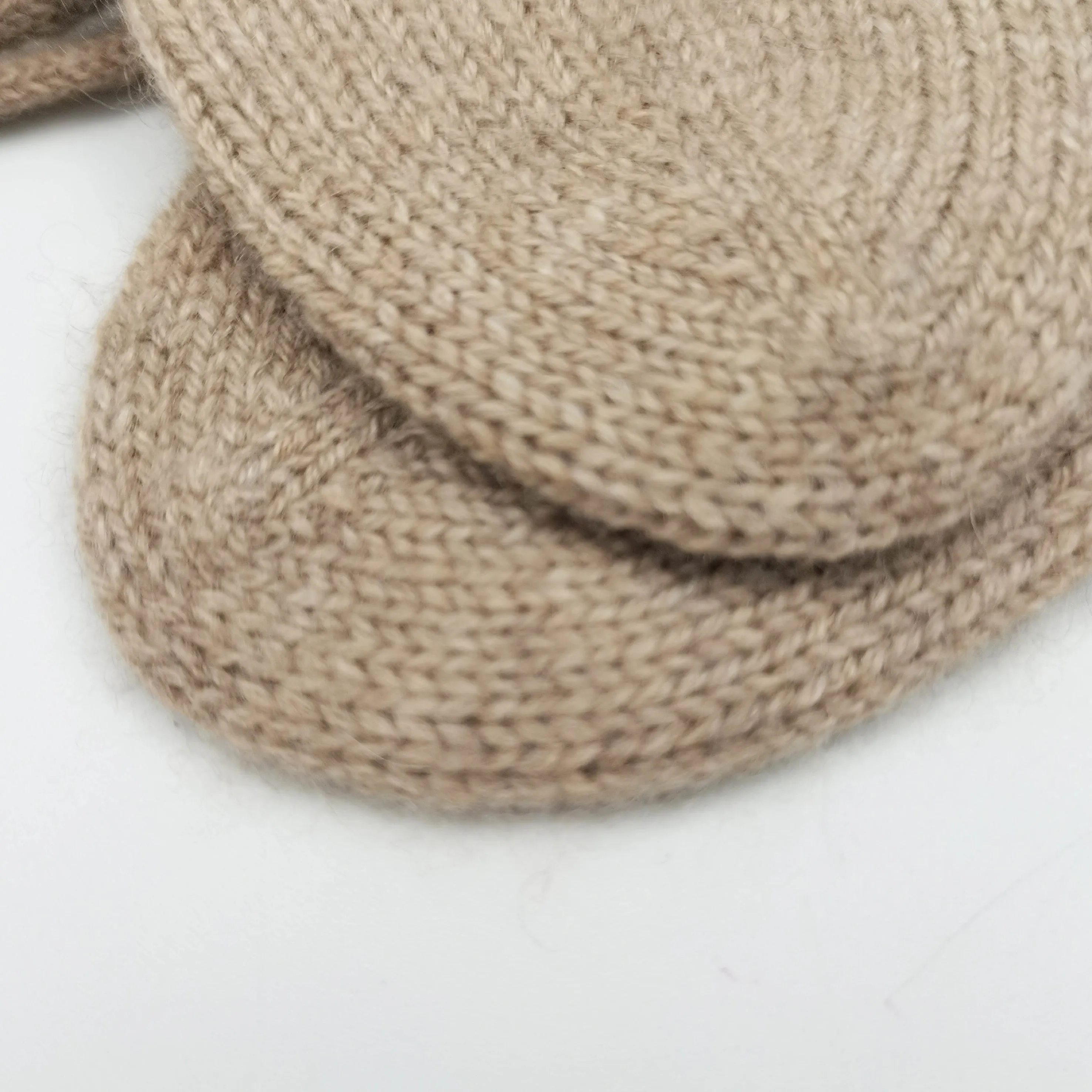 Cashmere Fine Knit Booties Oatmeal