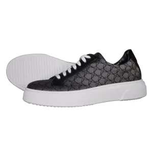 Charcoal Nero Logo Luxury Sneakers