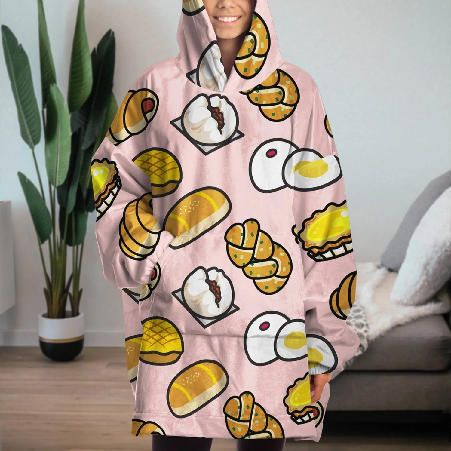 Chinese Bao Snug Blanket Hoodie