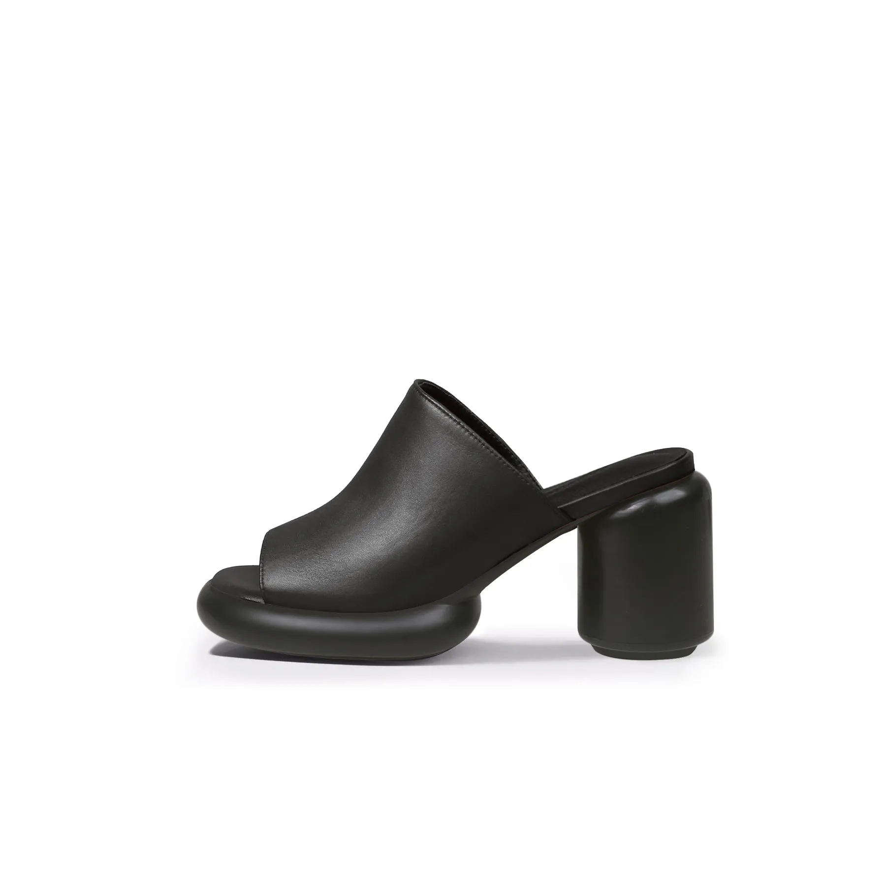 Chunky Rounded Heel Platform Mules