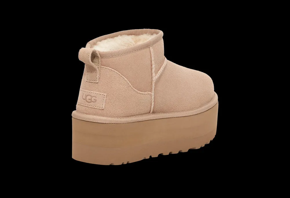 Classic Ultra Mini Platform in Sand by UGG