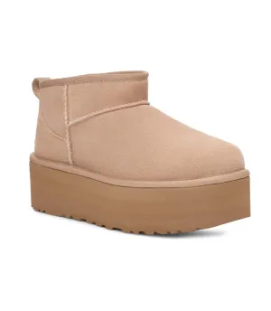 Classic Ultra Mini Platform in Sand by UGG