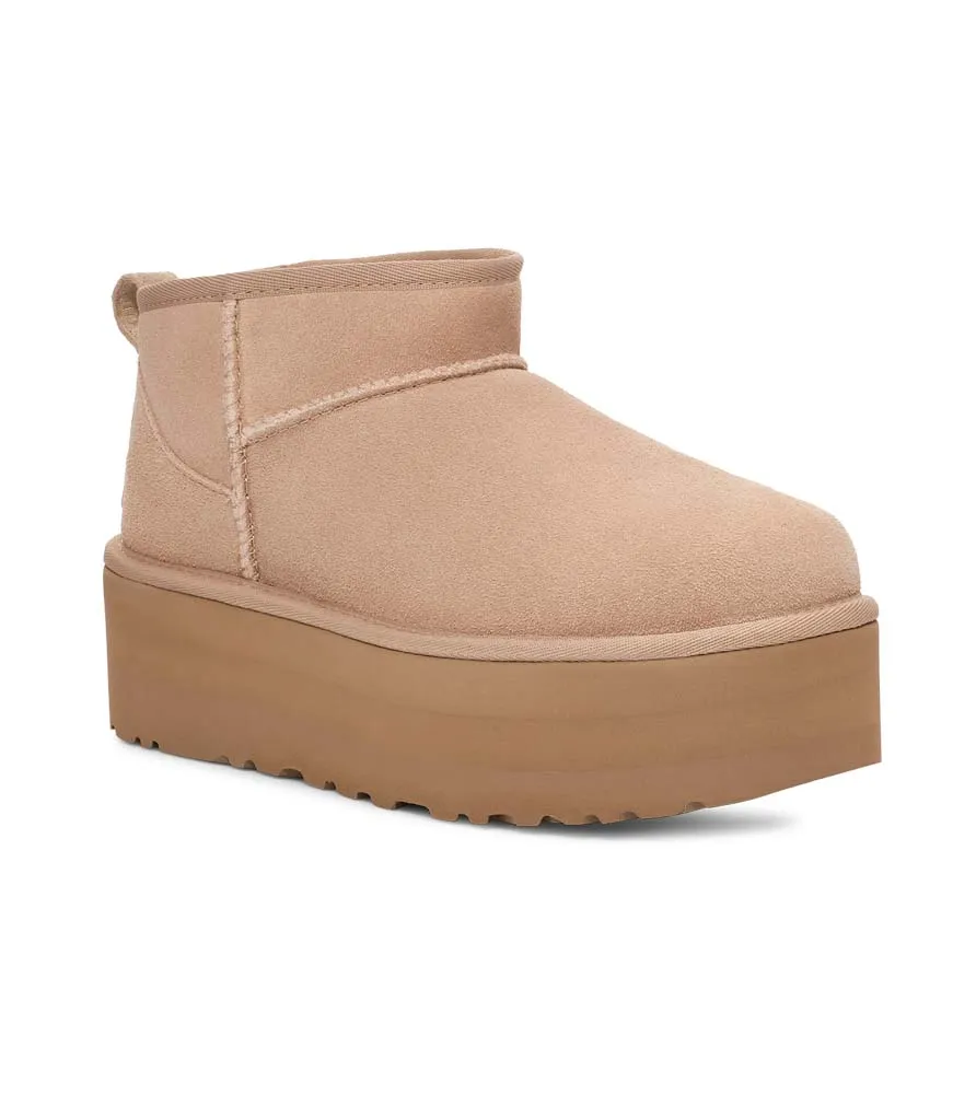 Classic Ultra Mini Platform in Sand by UGG