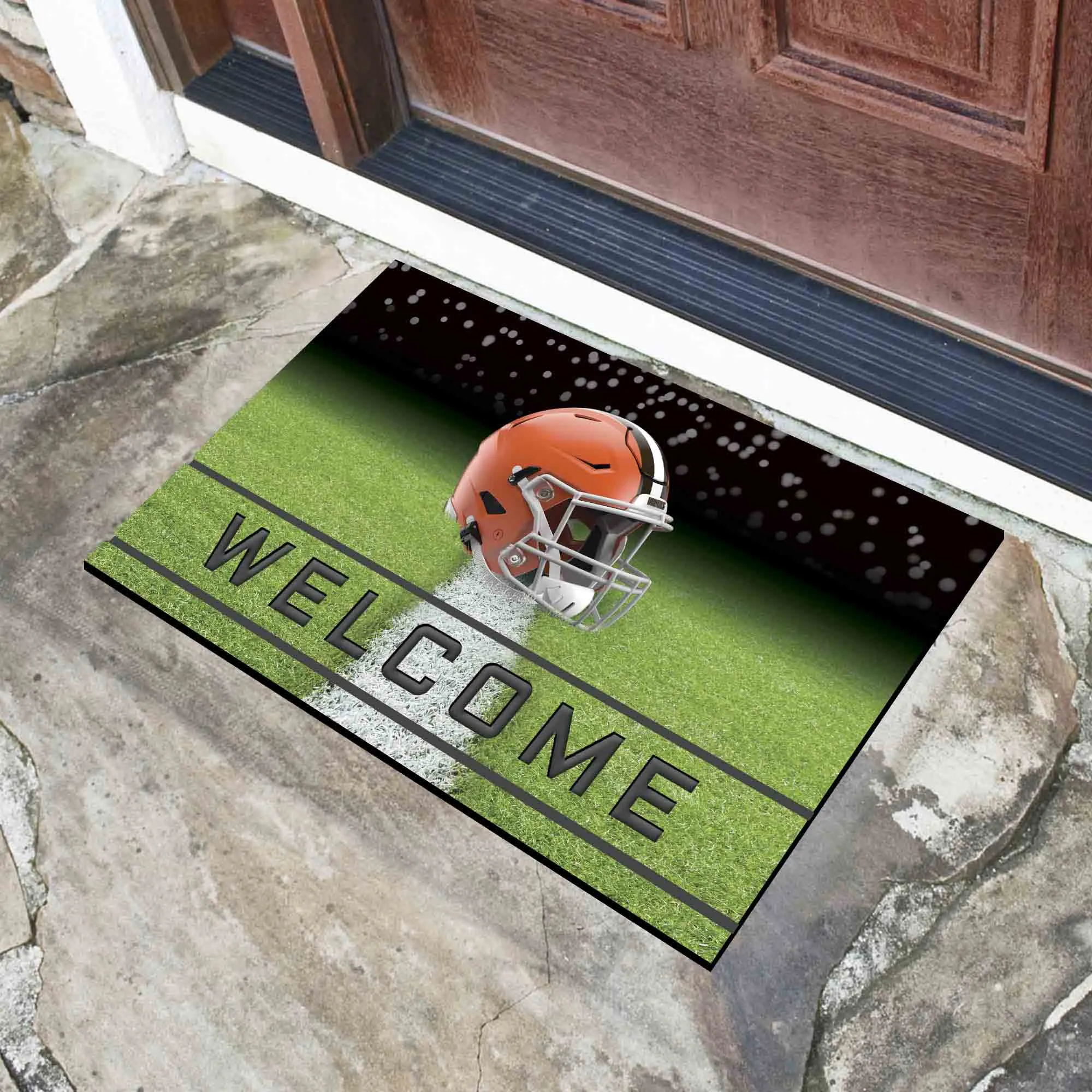 Cleveland Browns Rubber Door Mat - 18in. x 30in.