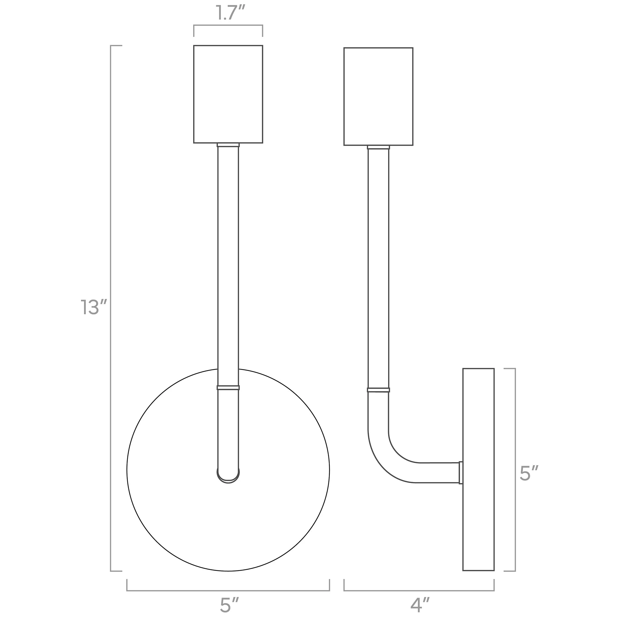 Color Tall Snug Sconce