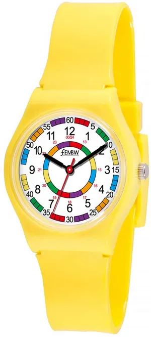 Colorful Plastic Analog Watch for Teens, 30M Water Resistant