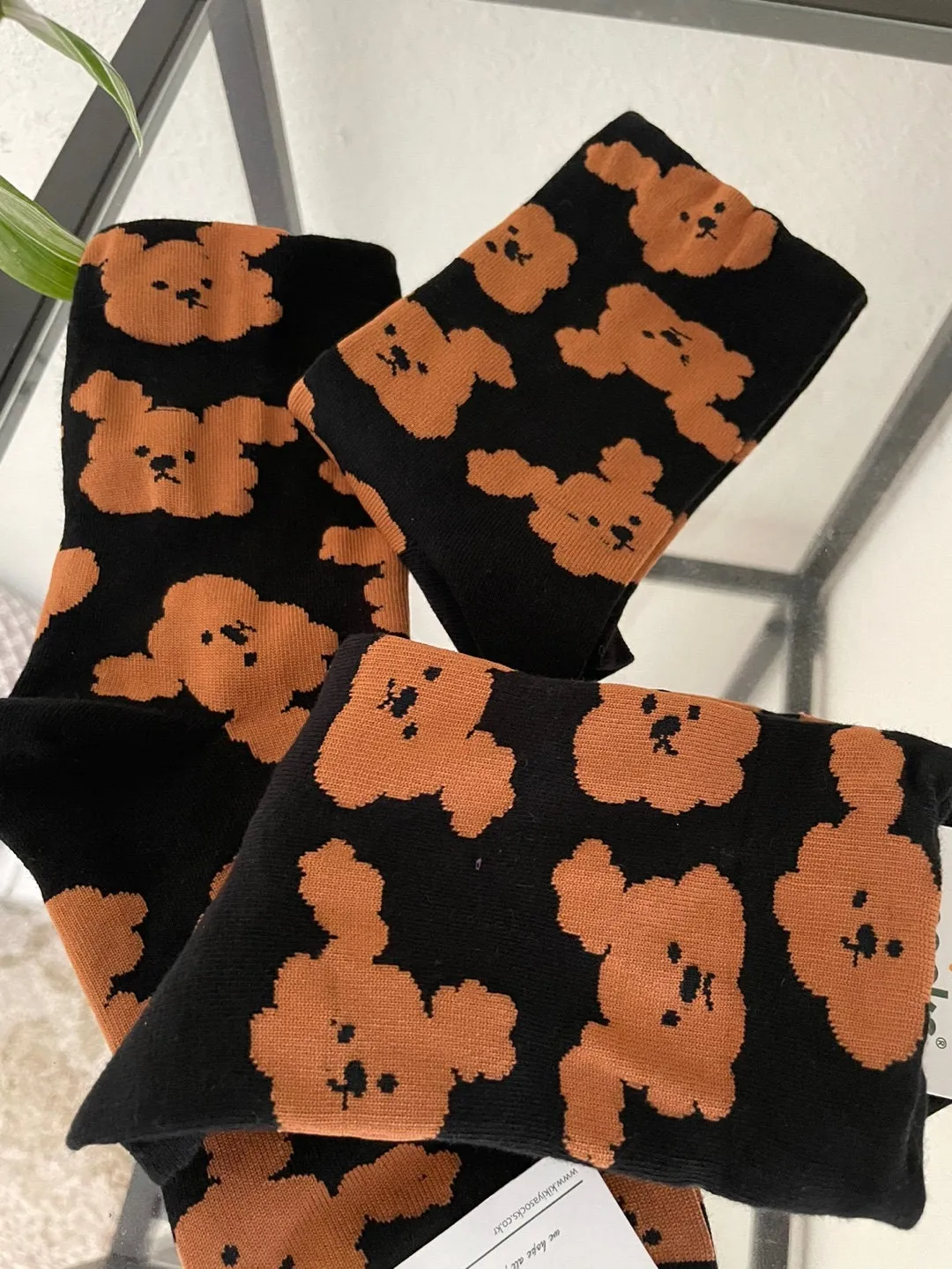 Comfy Socks | Monogram Socks,Puppy Socks, Unisex Socks, Sneakers Socks, Cotton S