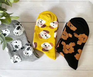 Comfy Socks | Monogram Socks,Puppy Socks, Unisex Socks, Sneakers Socks, Cotton S