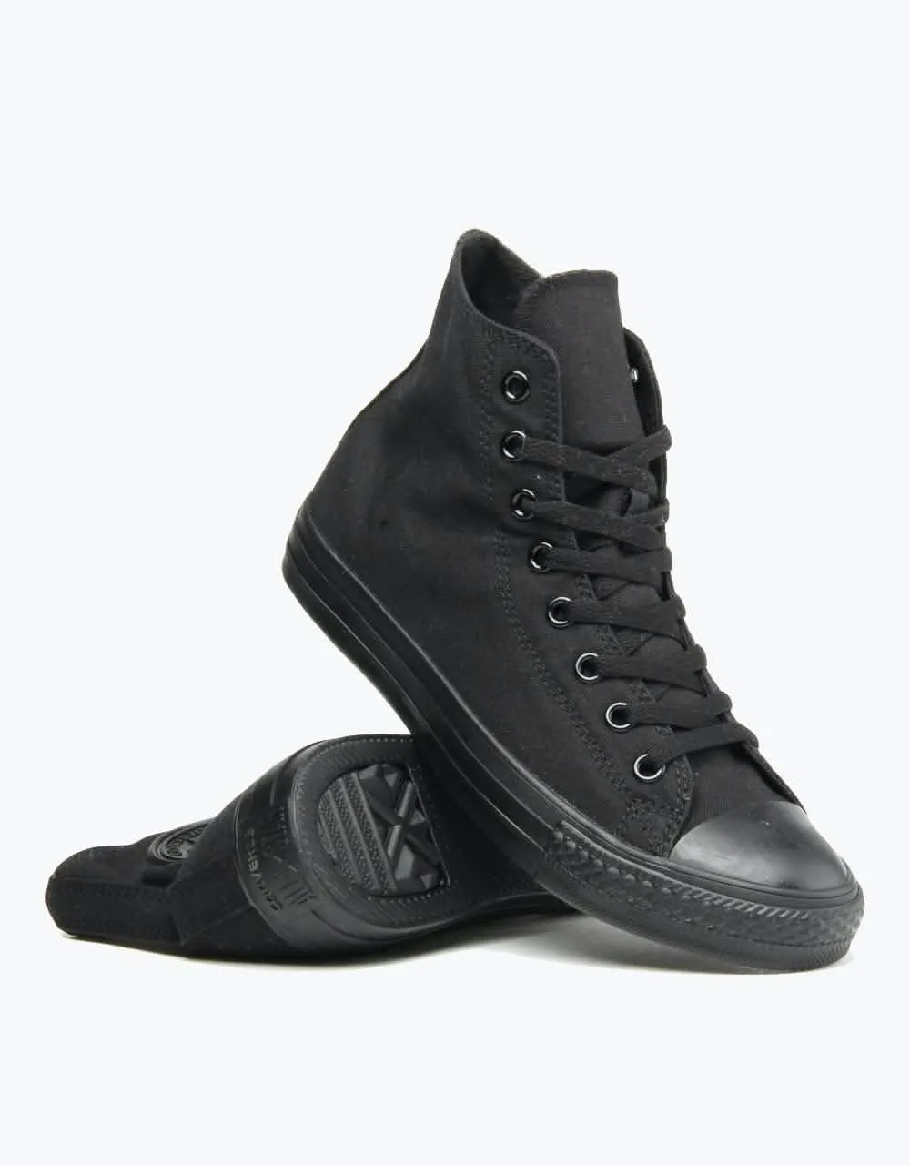 Converse All Star Hi-Top Monochrome Trainers - Black