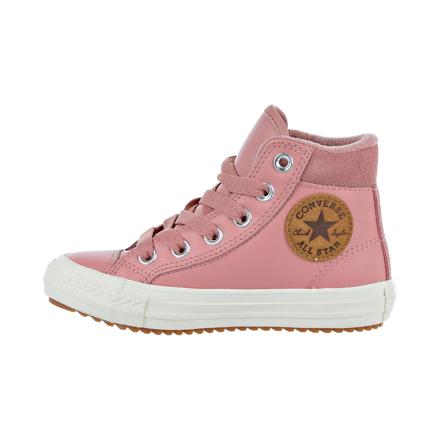 Converse Chuck Taylor All Star PC Boot Hi Kids Shoes Rusk Pink/Burnt Caramel