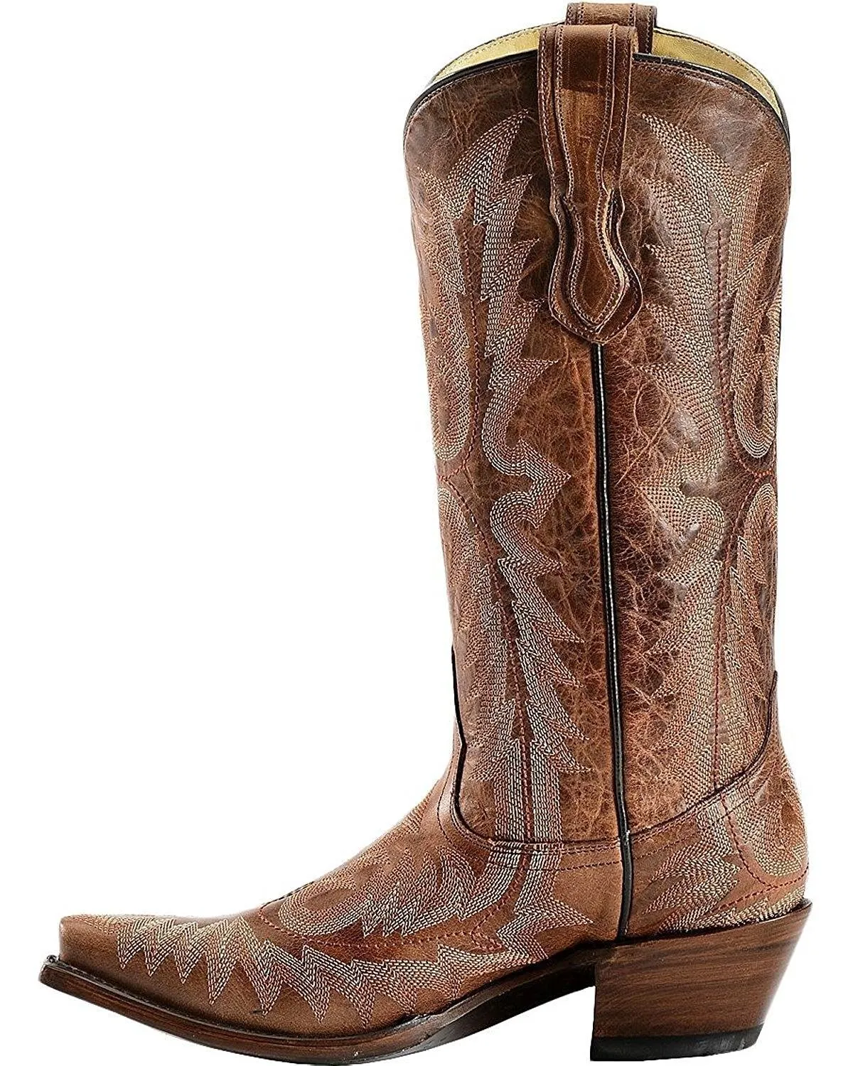 Corral Women's Picasso Cognac Cowgirl Boot Snip Toe Cognac - G1923