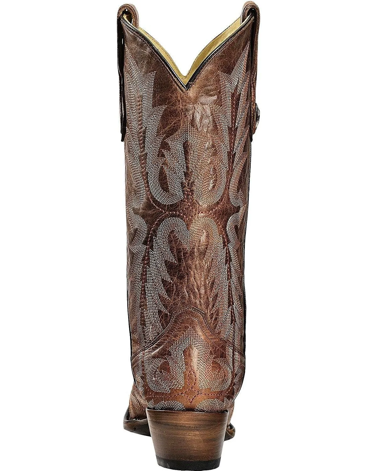 Corral Women's Picasso Cognac Cowgirl Boot Snip Toe Cognac - G1923