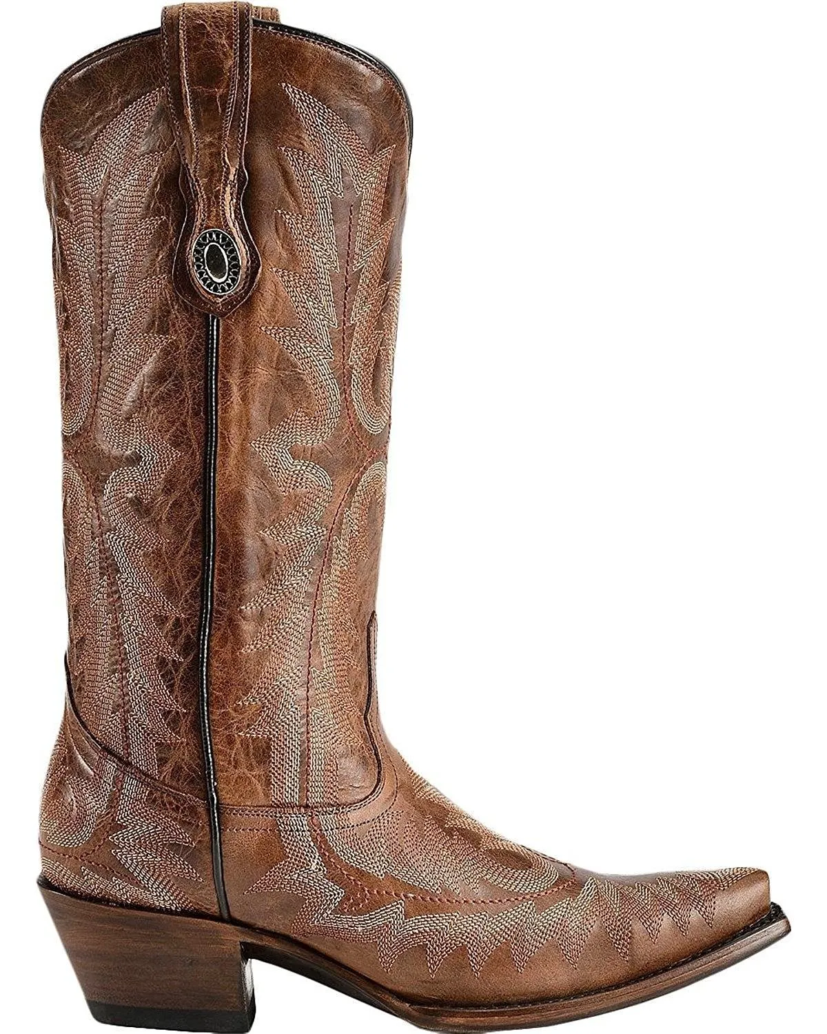 Corral Women's Picasso Cognac Cowgirl Boot Snip Toe Cognac - G1923