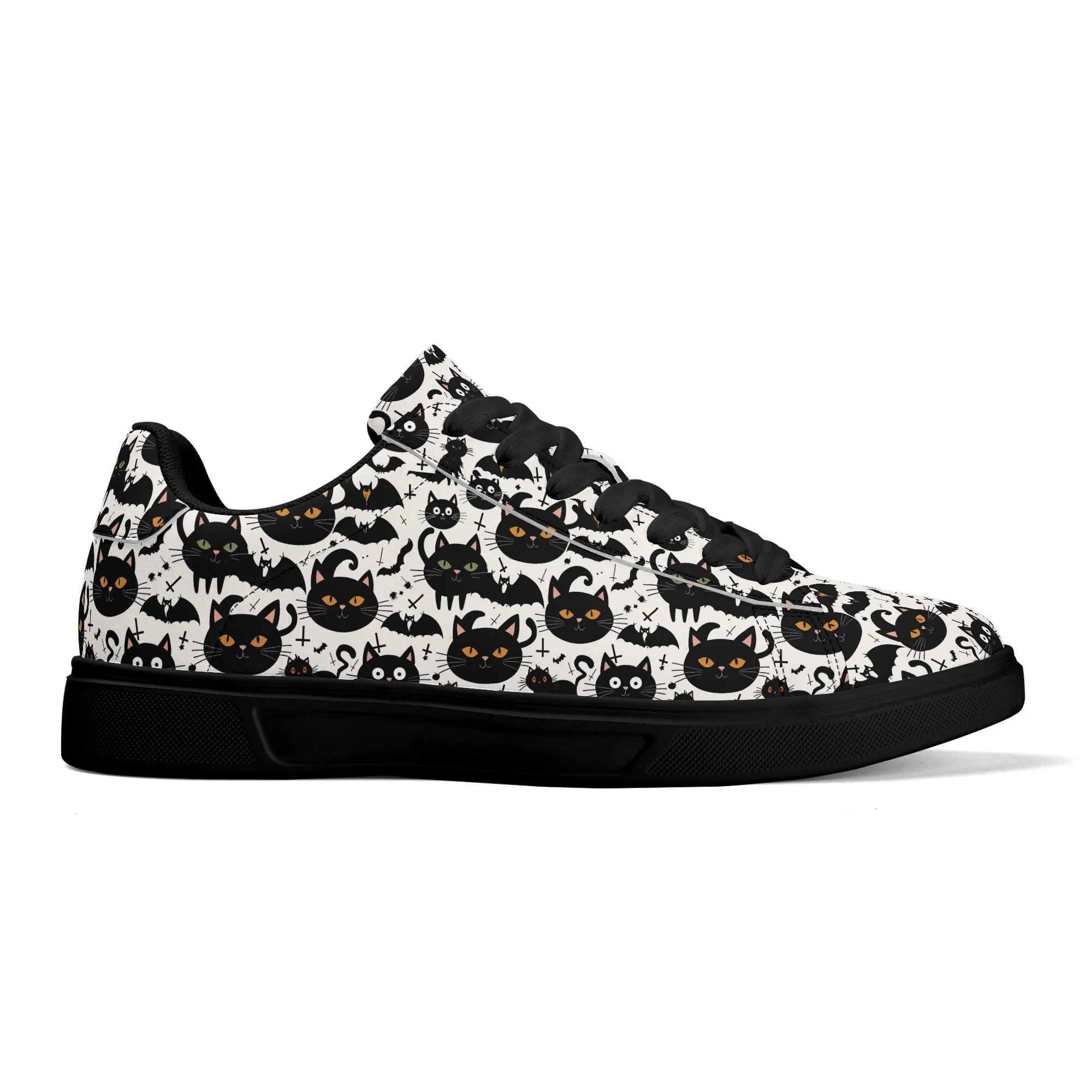 Crazy Cat Lady Adult Lightweight Brand Low Top Leather Shoes