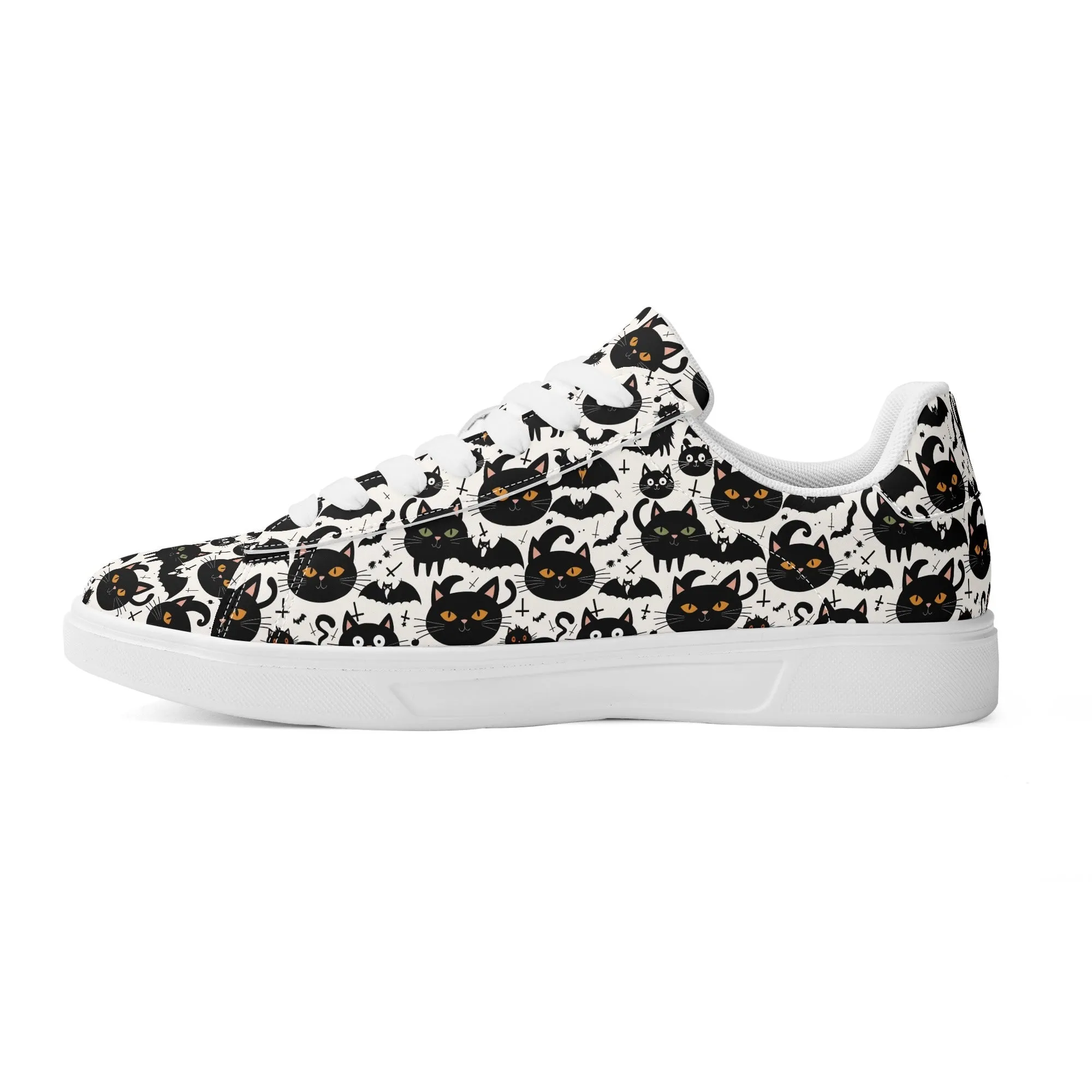 Crazy Cat Lady Adult Lightweight Brand Low Top Leather Shoes