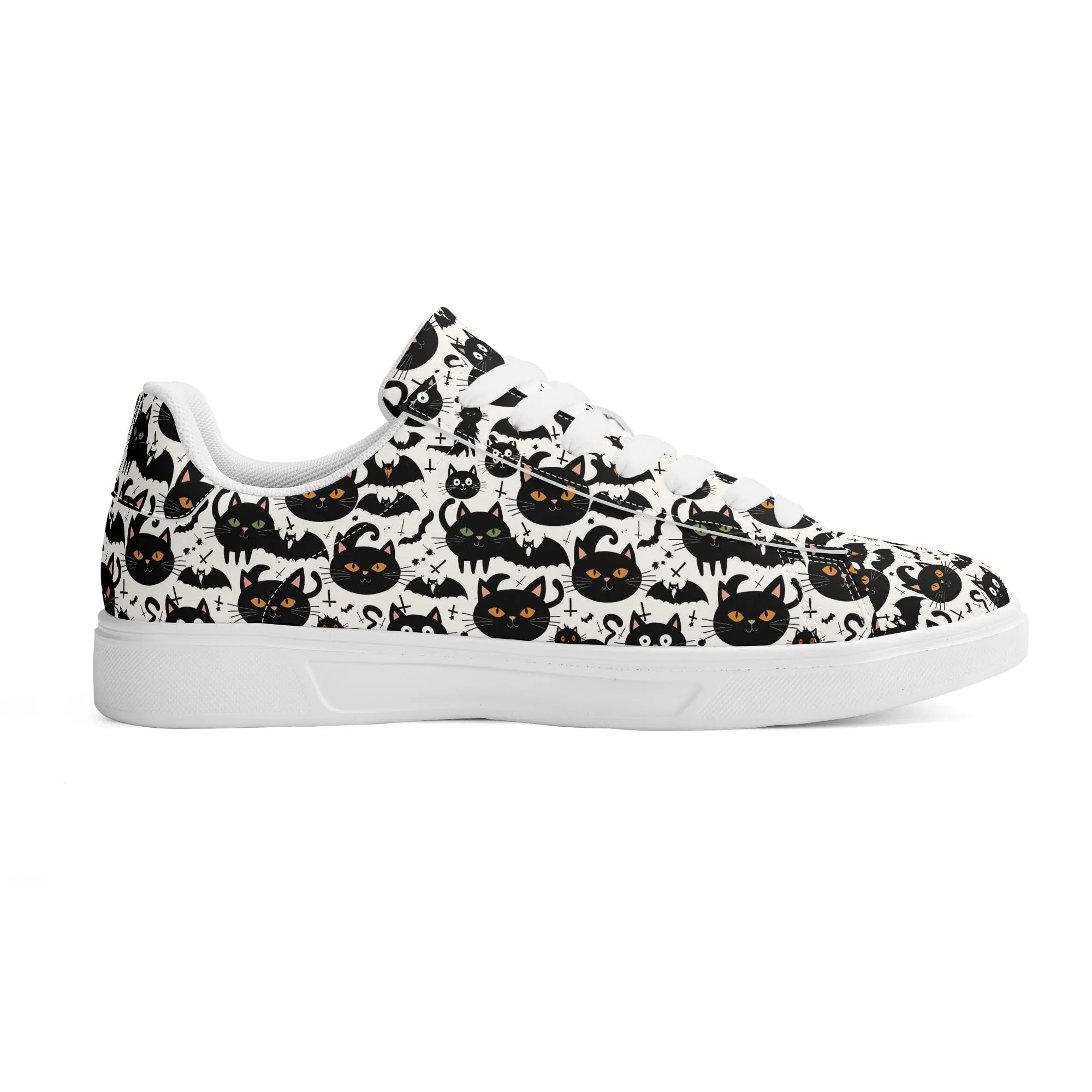 Crazy Cat Lady Adult Lightweight Brand Low Top Leather Shoes