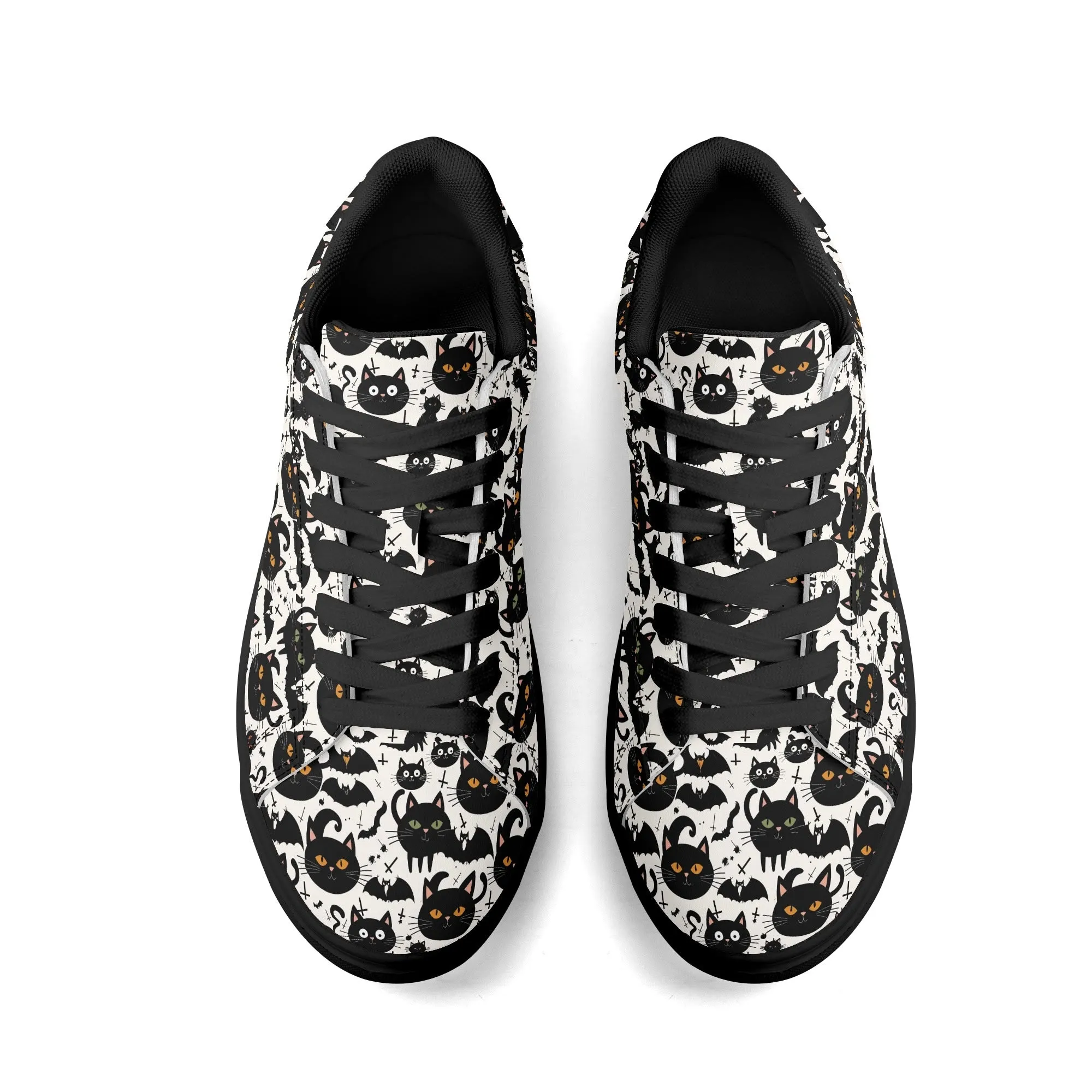 Crazy Cat Lady Adult Lightweight Brand Low Top Leather Shoes