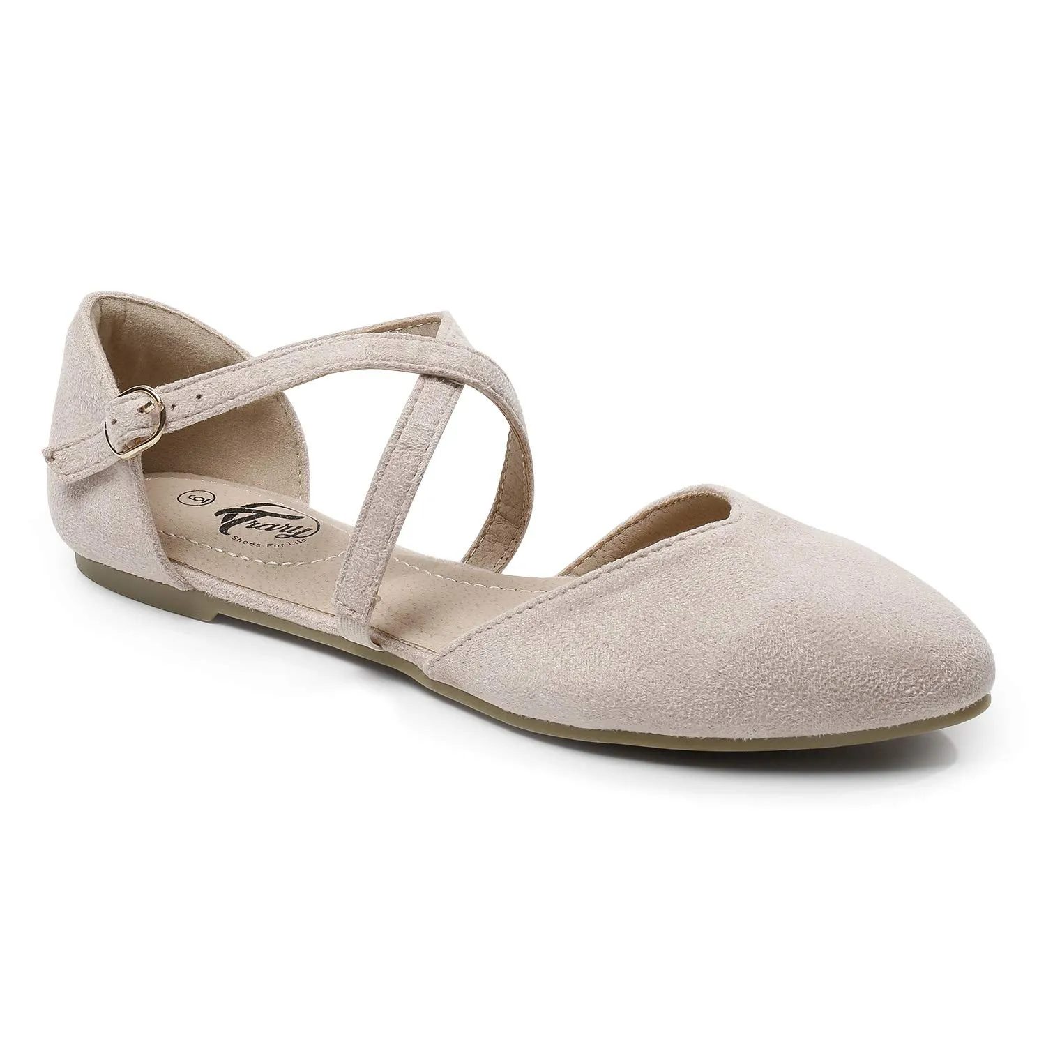 Criss Cross Strap Ballet Flat