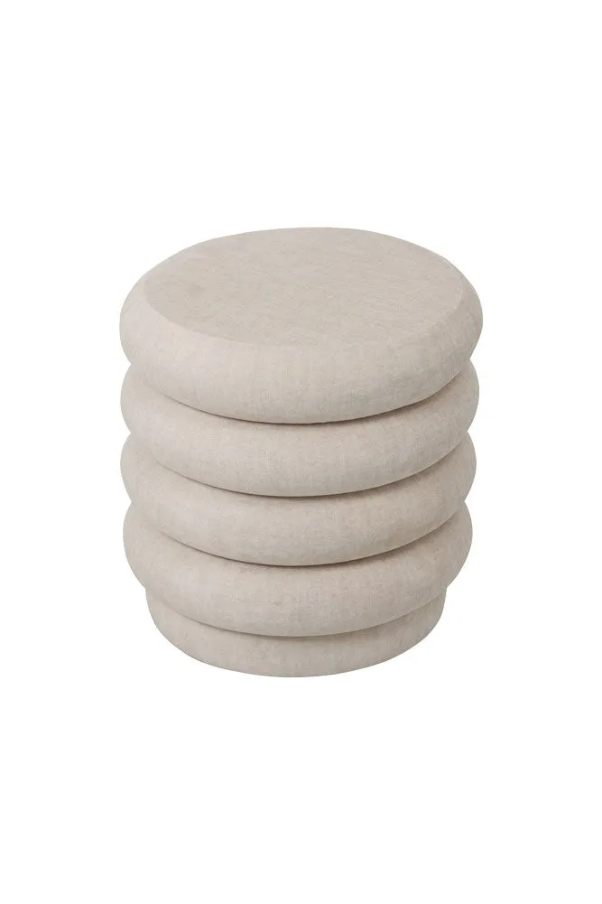 Curved Cream Snug Footstool