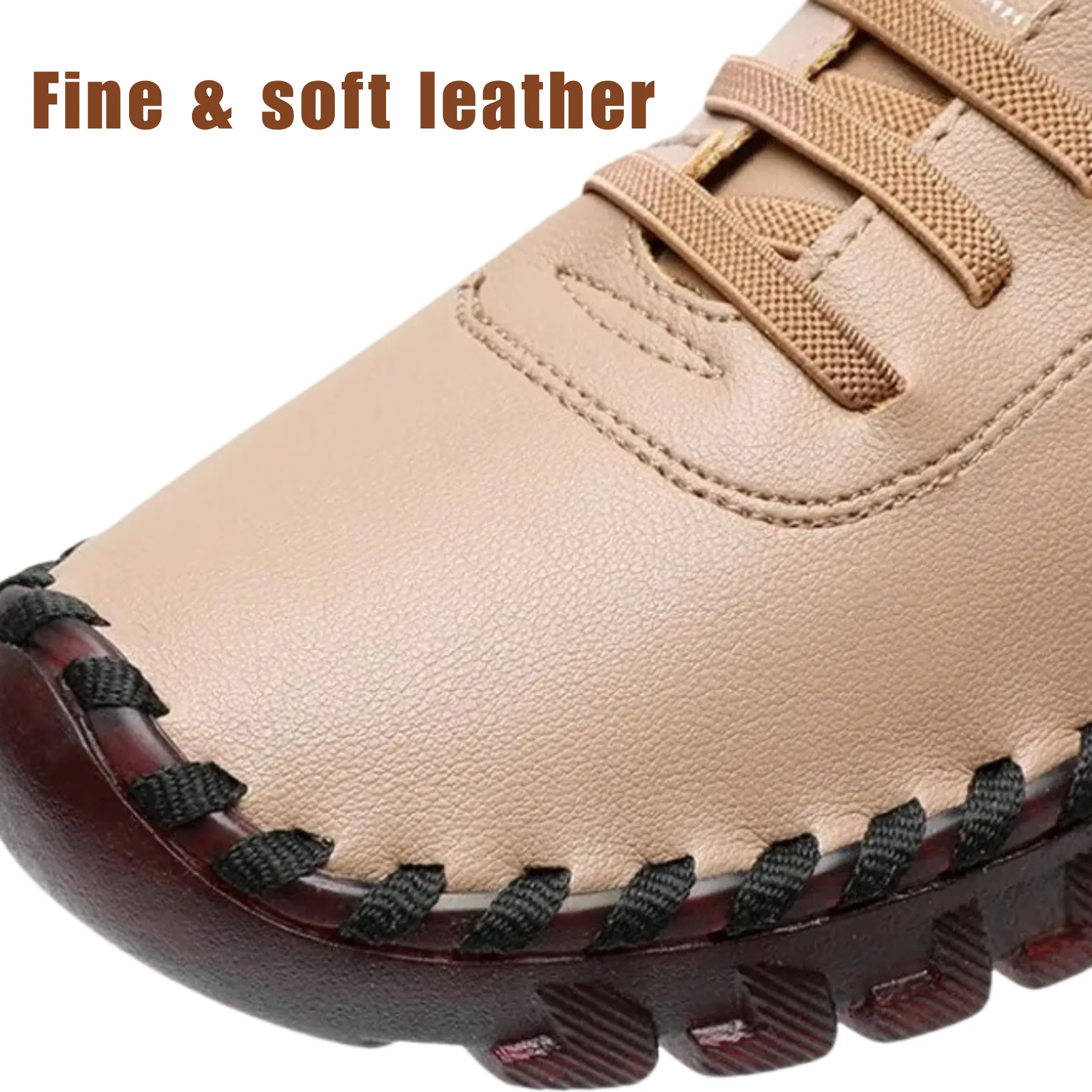 Cuzcare Orthopedic Shoes For Women Soft Non-slip Lace Up Arch-support Leather Fashion