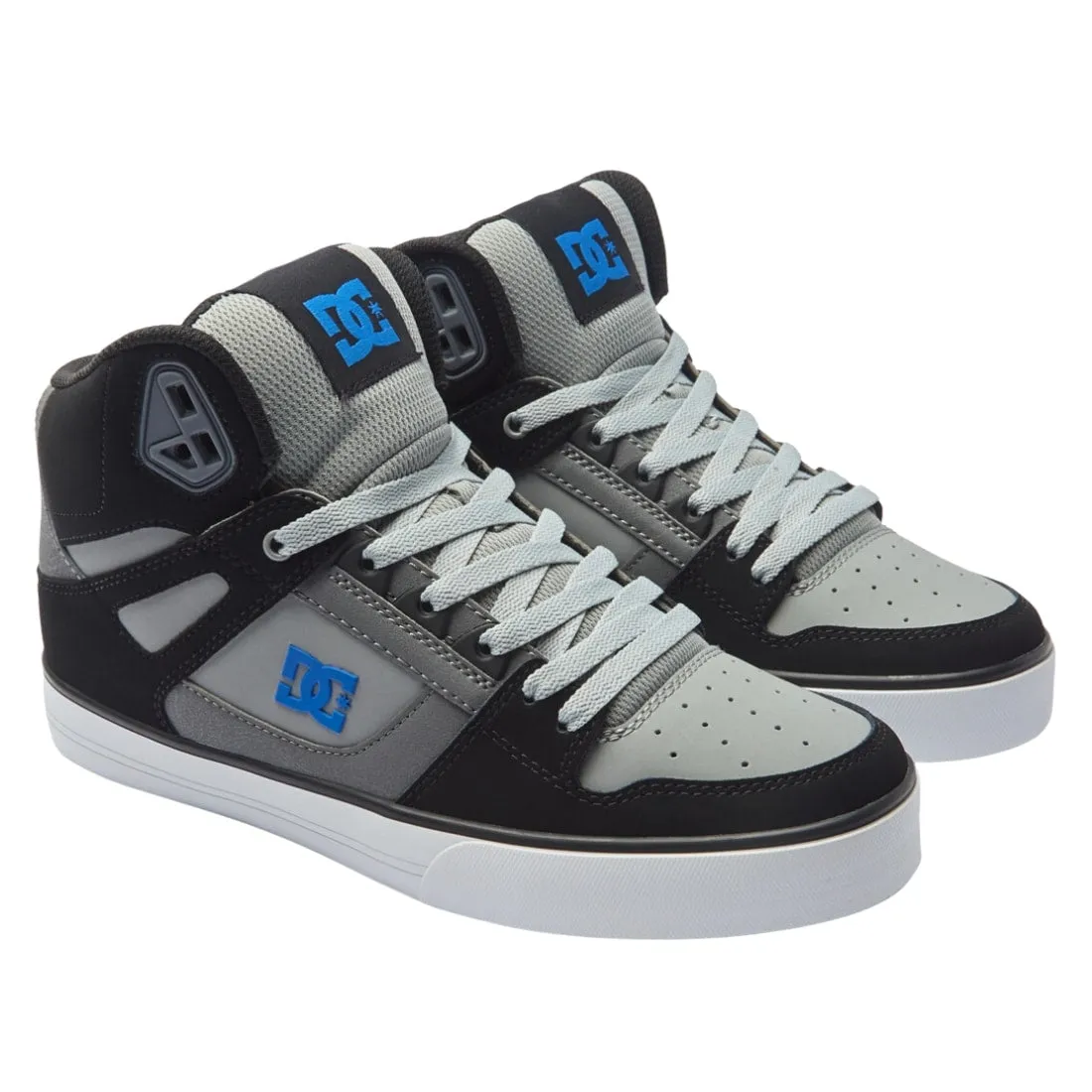 DC Pure High Top WC Shoes - Black/Grey/Blue