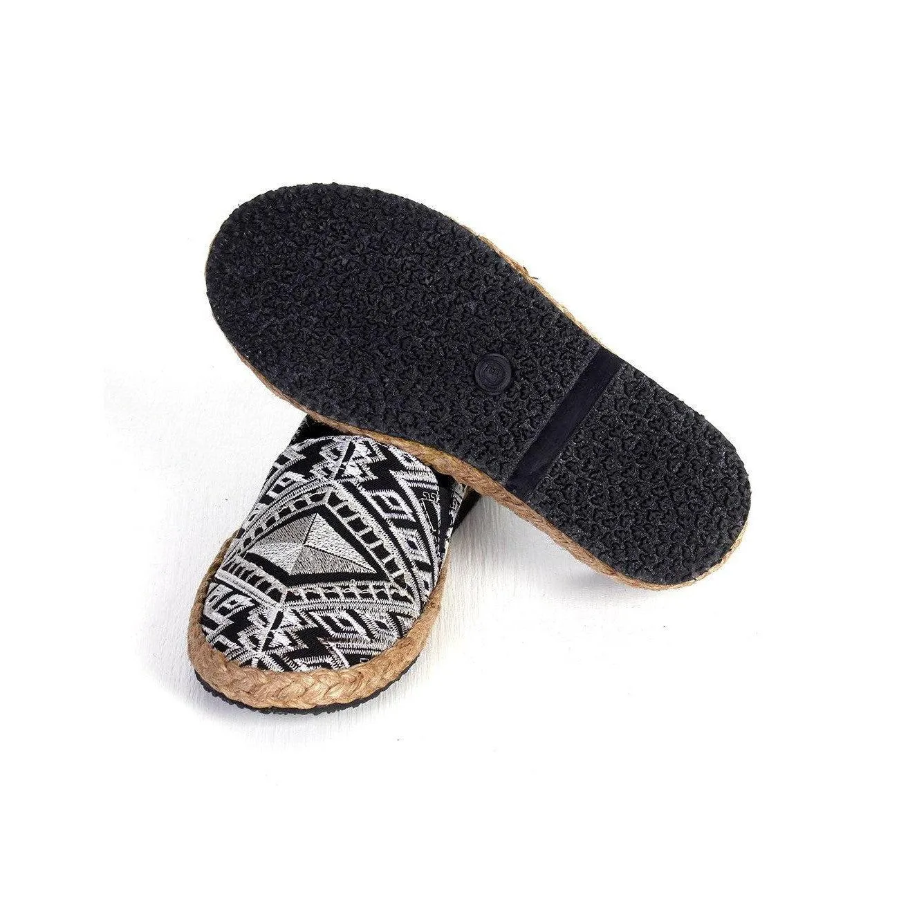 Diamond Hmong Fabric Artisanal Slip On Shoes - Thailand