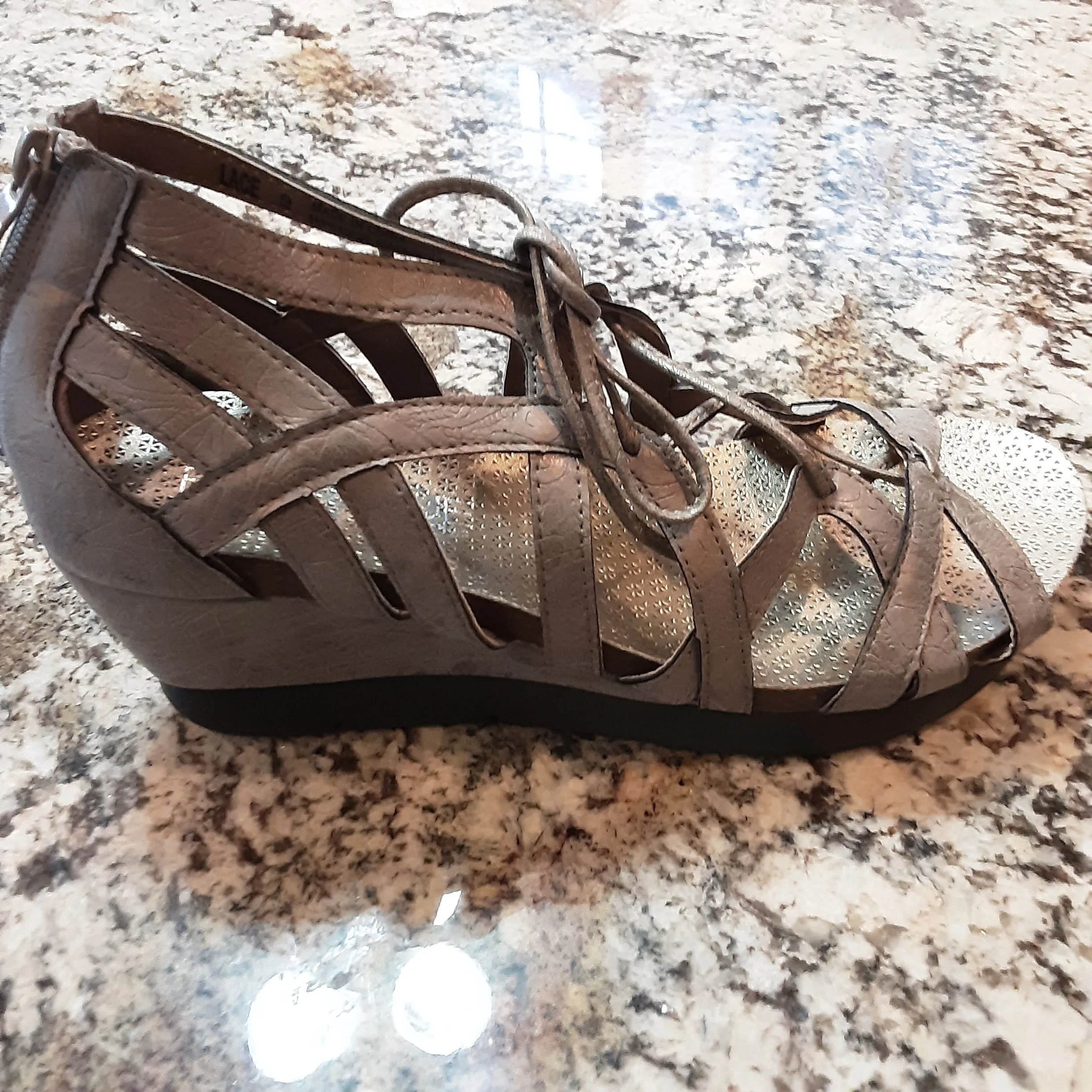 Distressed Wedge Sandal | Corkys Boutique Lace