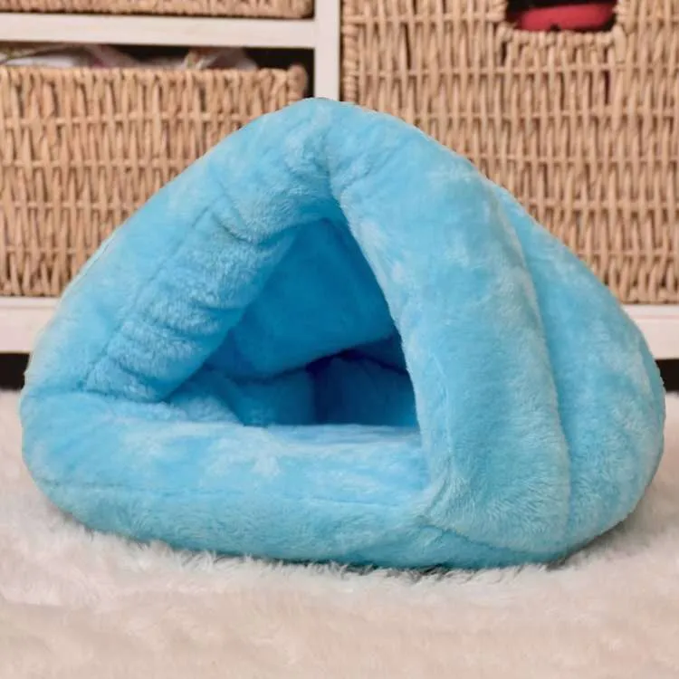 Dog Cat Pet Bed Super Soft & Snug Cave Washable Plush hideaway winter warm bed cosy