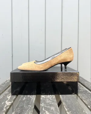 DOLCE & GABBANA Corduroy Kitten Heel Pumps