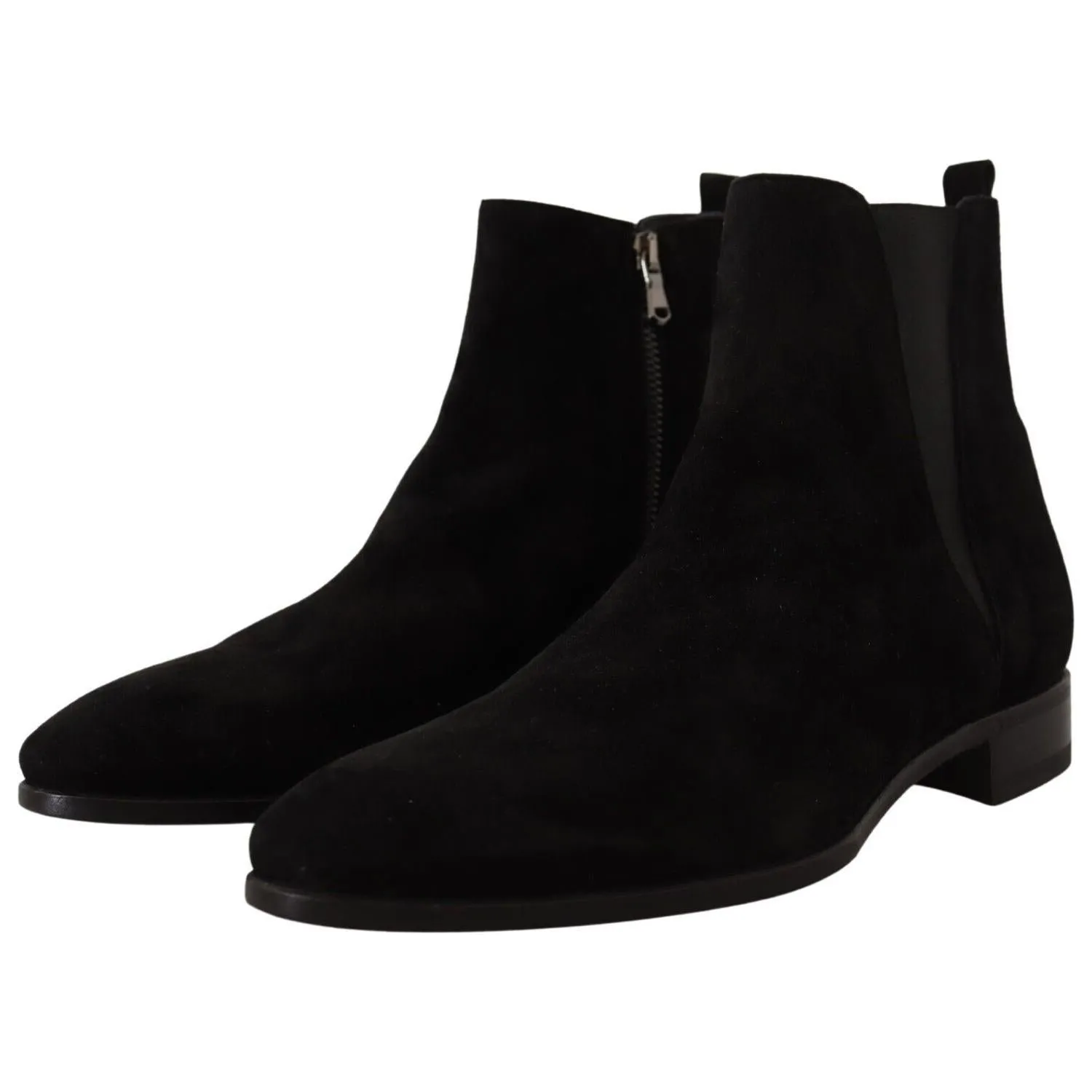 Dolce & Gabbana Elegant Suede Leather Chelsea Boots