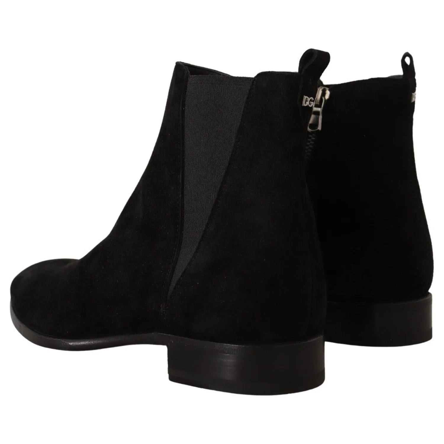 Dolce & Gabbana Elegant Suede Leather Chelsea Boots