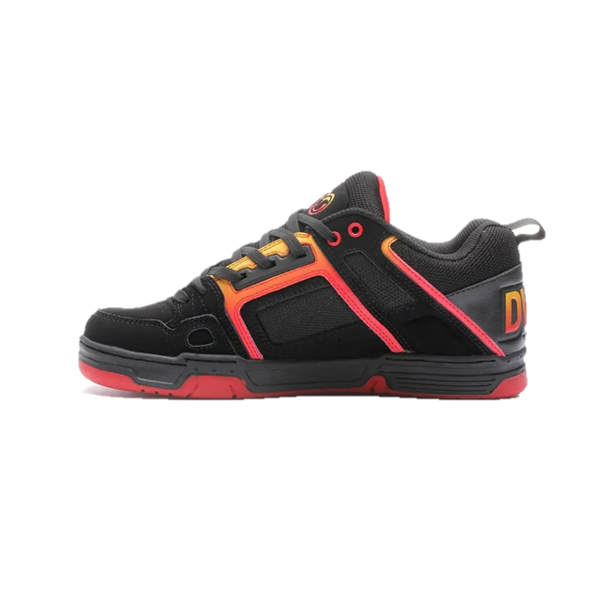 DVS F0000029999 COMANCHE MN'S (Medium) Black/Red/Yellow Leather & Nubuck Skate Shoes