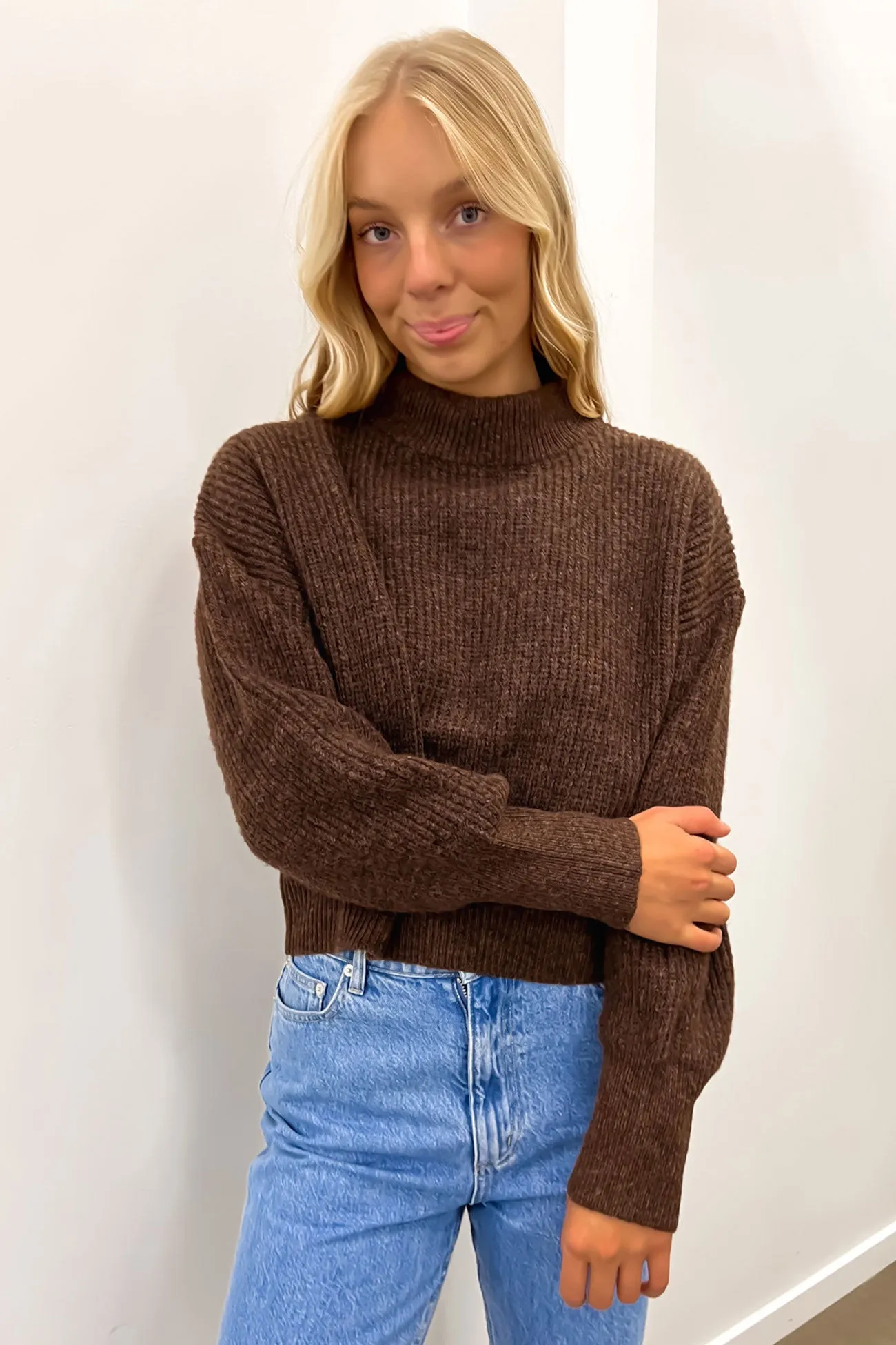 Eden Knit Jumper Brown