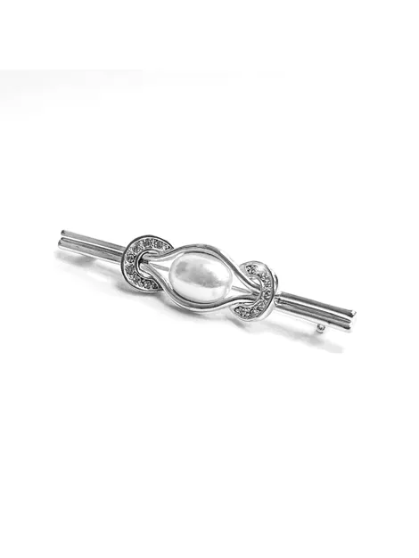 Equetech Pearl and Horseshoes Stock Pin