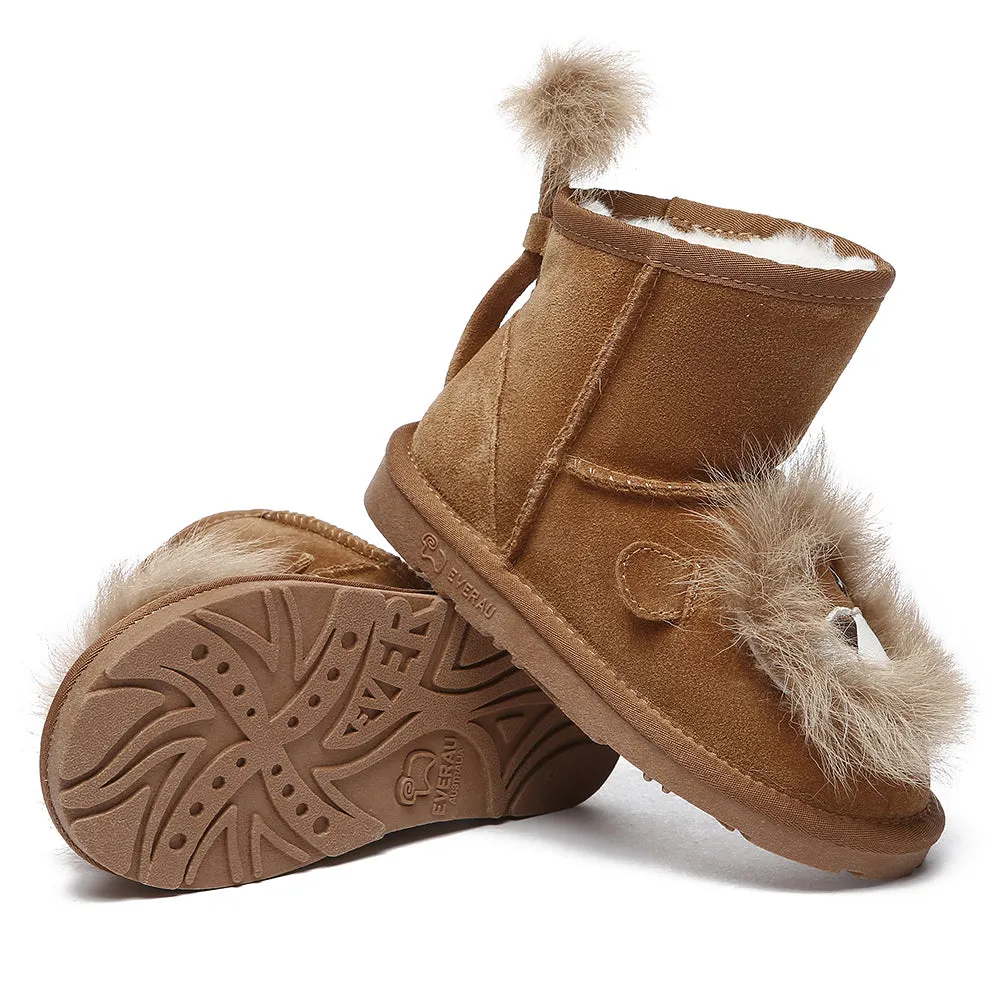 EVERAU Kid Sheepskin Boots Lion Kids Plus #EA3118K