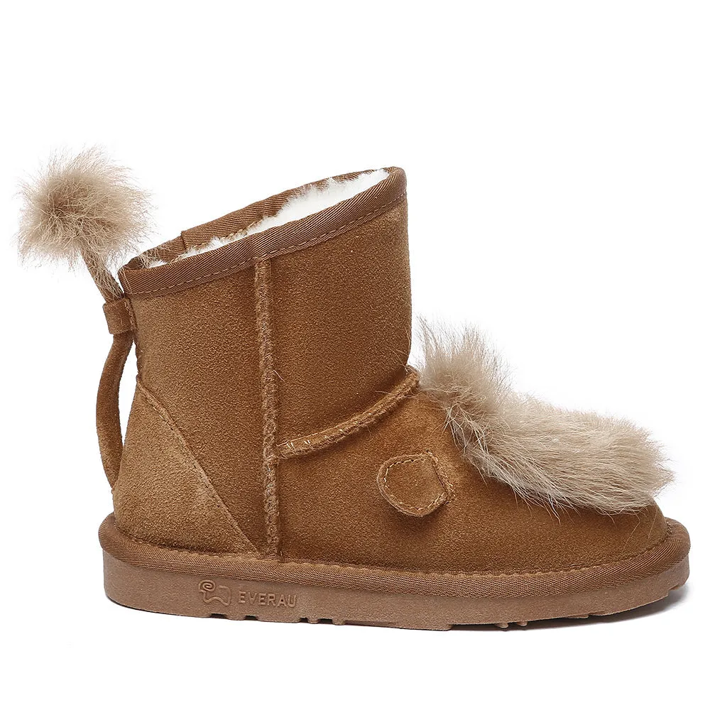 EVERAU Kid Sheepskin Boots Lion Kids Plus #EA3118K