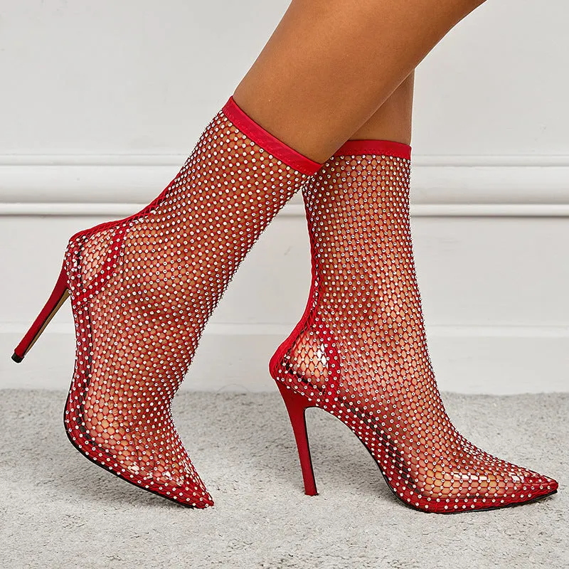 Fancy Mesh Stilettos