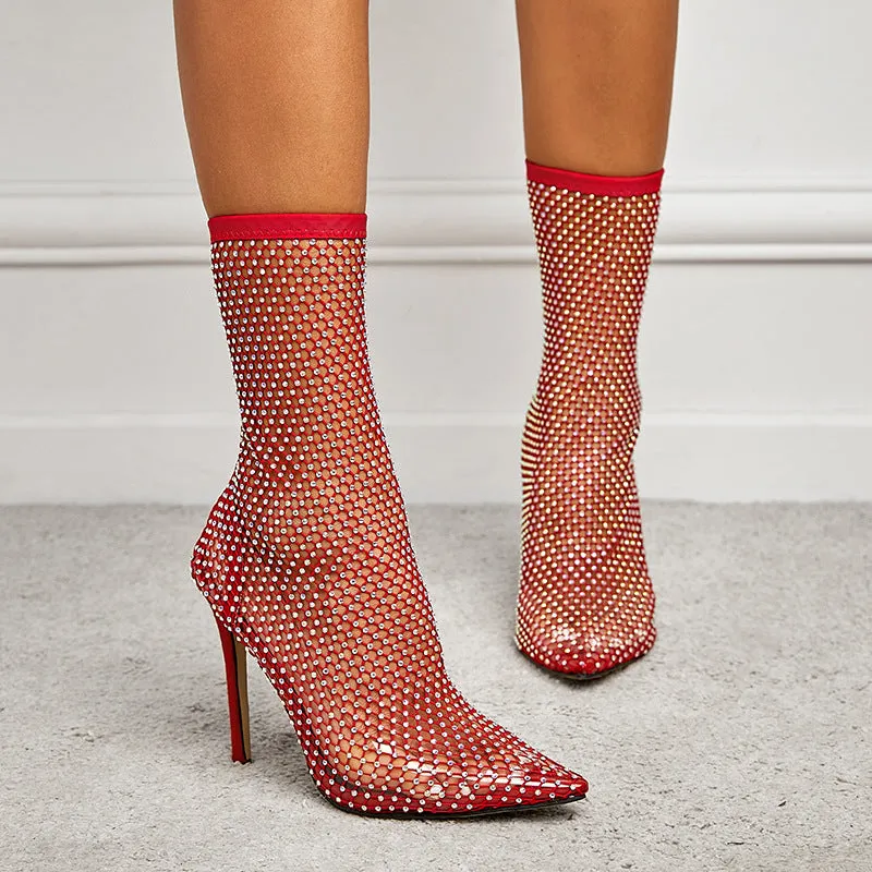 Fancy Mesh Stilettos