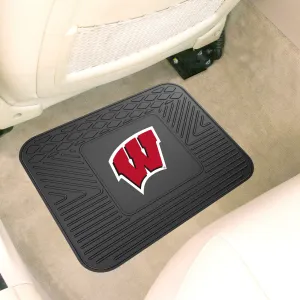 Fanmats Wisconsin Badgers Back Seat Car Utility Mat - 14" x 17"