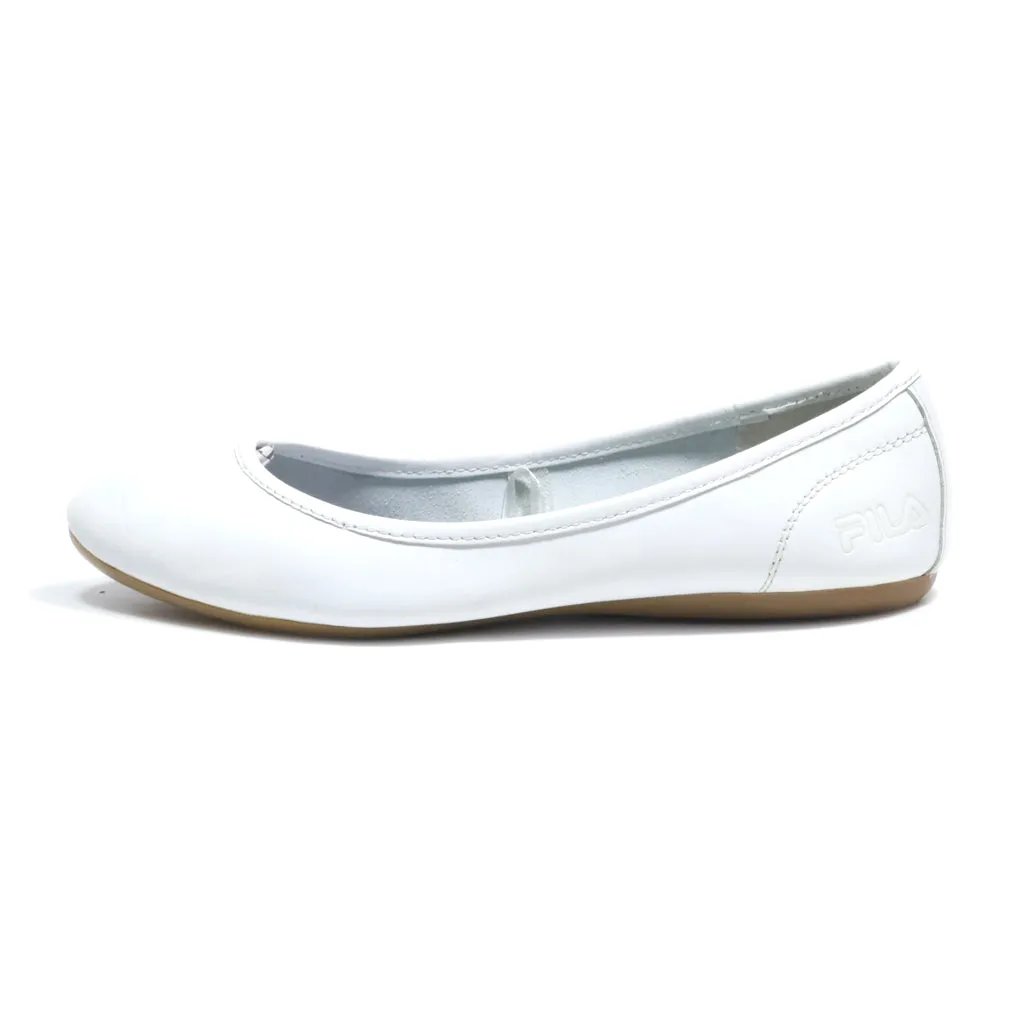 Fila Ballerinas Leather White Colour For Women