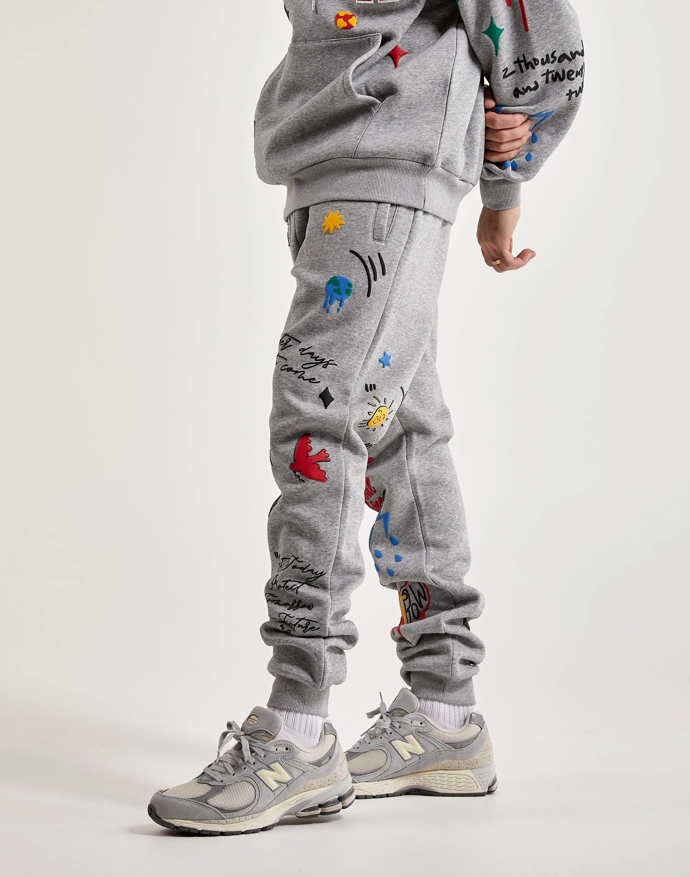 First Row Flying Heart Fleece Pants