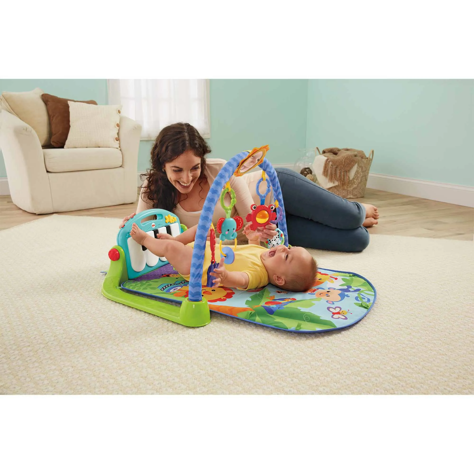 Fitch Baby Baby Kick And Piano Play Mat (Green)