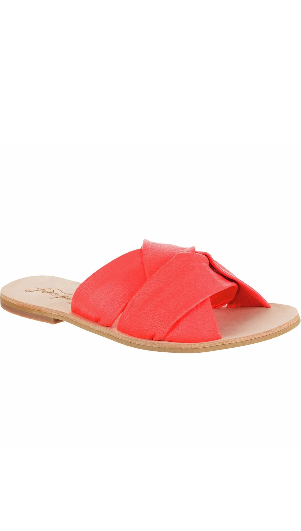 Free People Rio Vista Slide Sandals Coral