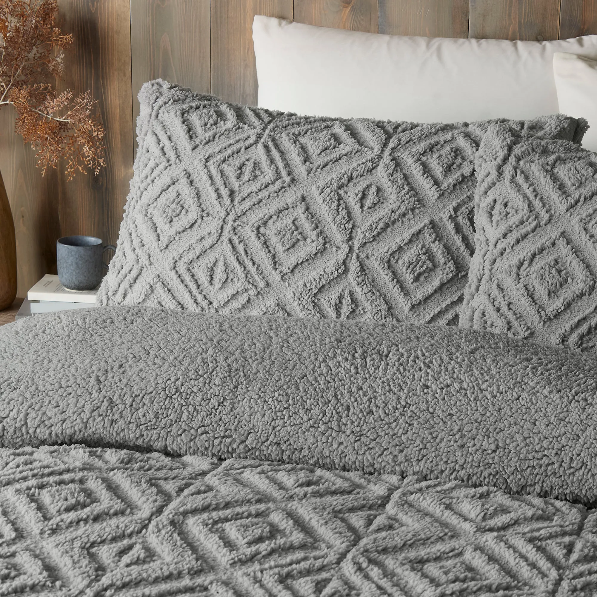 Fusion Snug Romo Duvet Cover Set - Grey